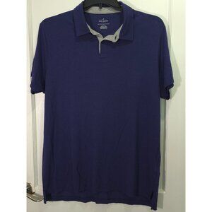 Daniel Hechter Mens Polo Shirt XL Navy Blue Cotton Short Sleeve Made In Peru